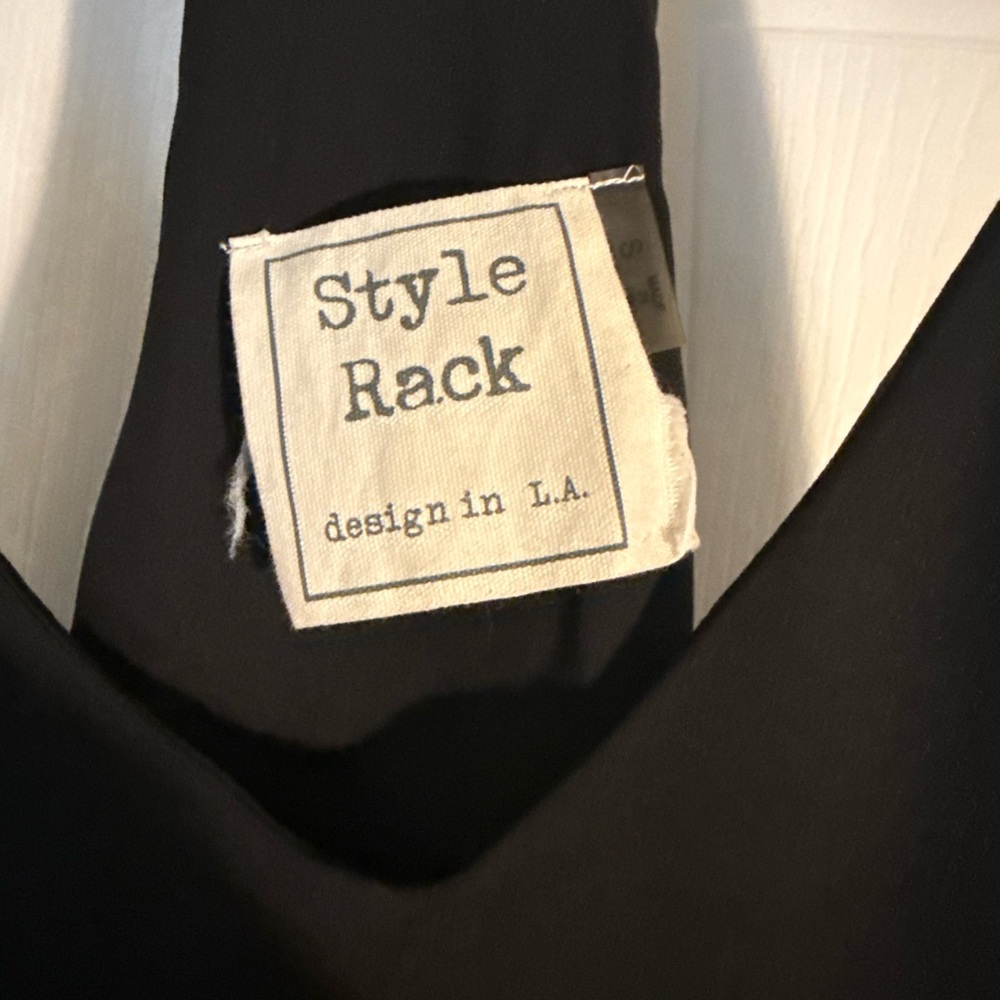 Style Rack Sleek Black Backless Dress - Picture 3 of 4